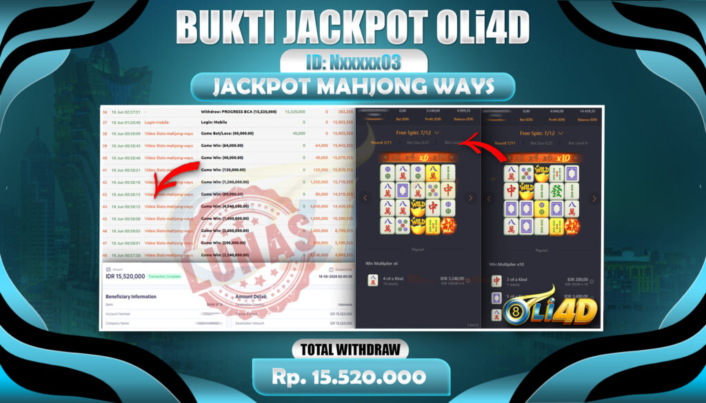 bukti jp mahjong 5