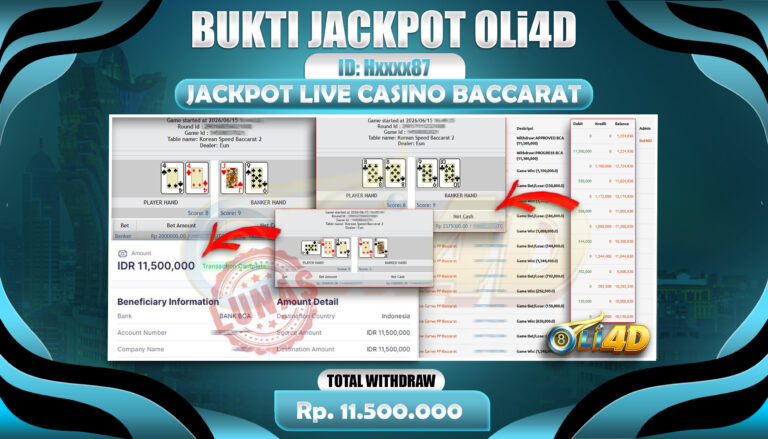 bukti jackpot