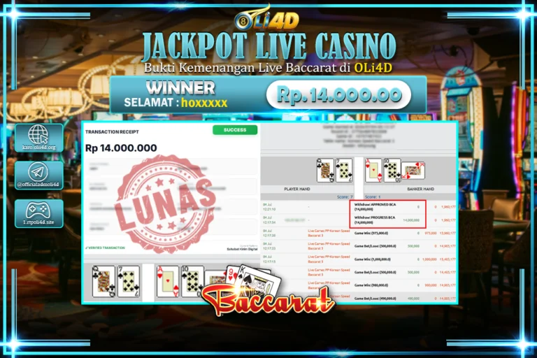 bukti jackpot