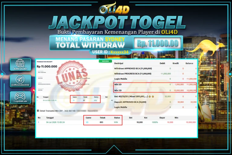 bukti jackpot