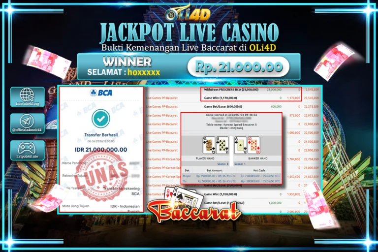 bukti jackpot 18