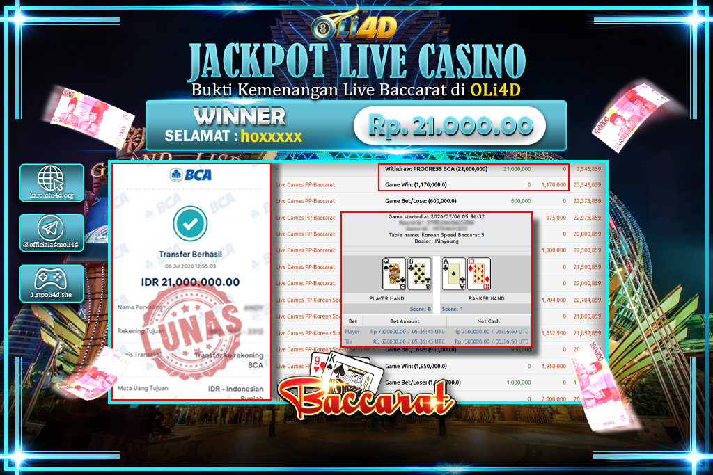 bukti jackpot 18