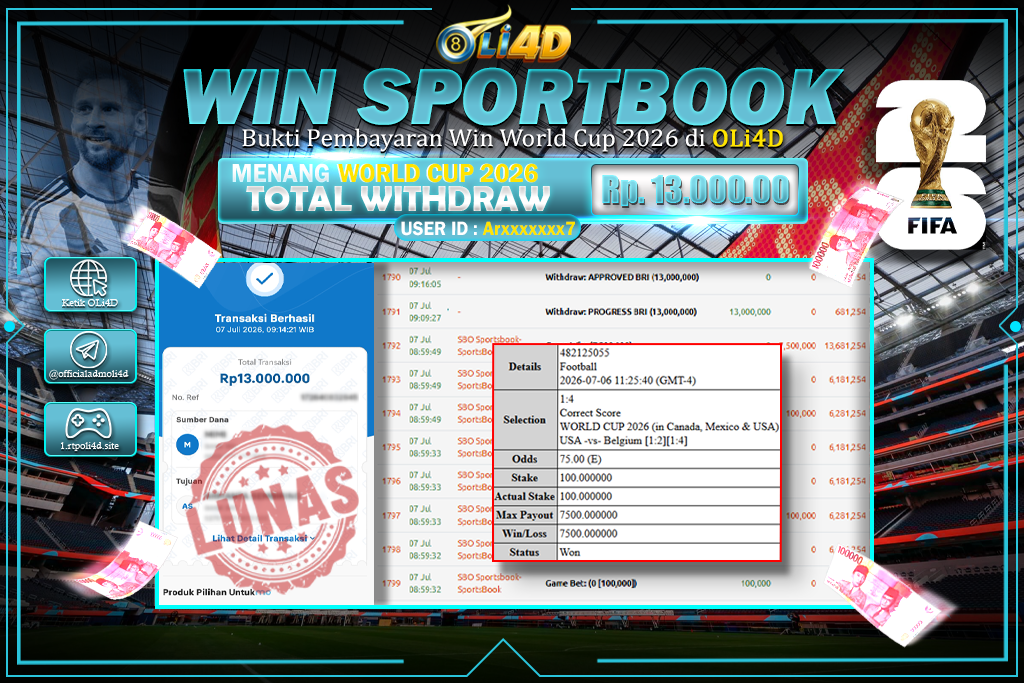 bukti jackpot 19