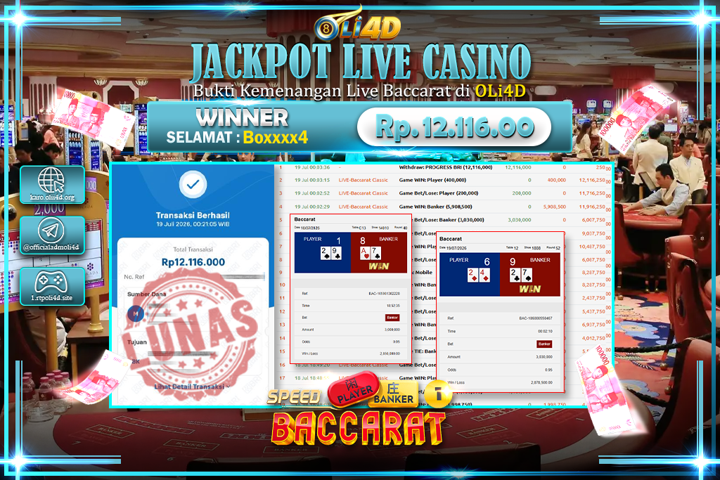 bukti jackpot