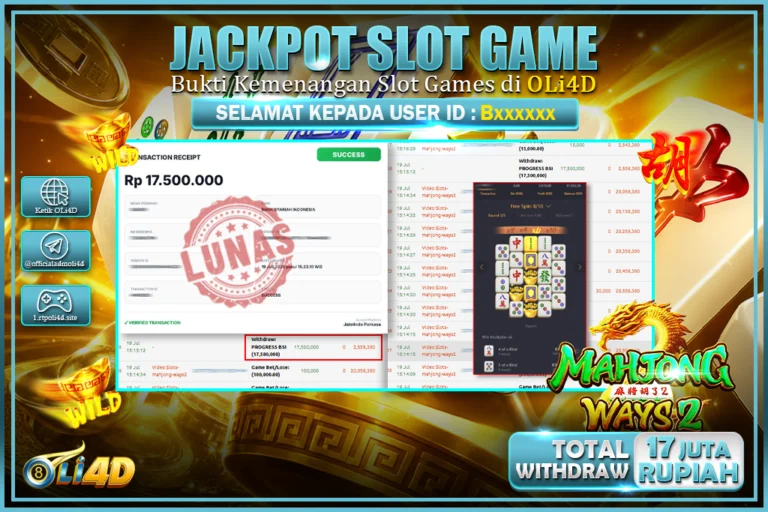 bukti jackpot