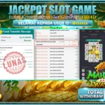 bukti jackpot