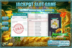 bukti jackpot