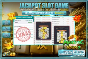 bukti jackpot