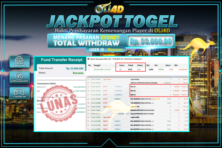 bukti jackpot 5