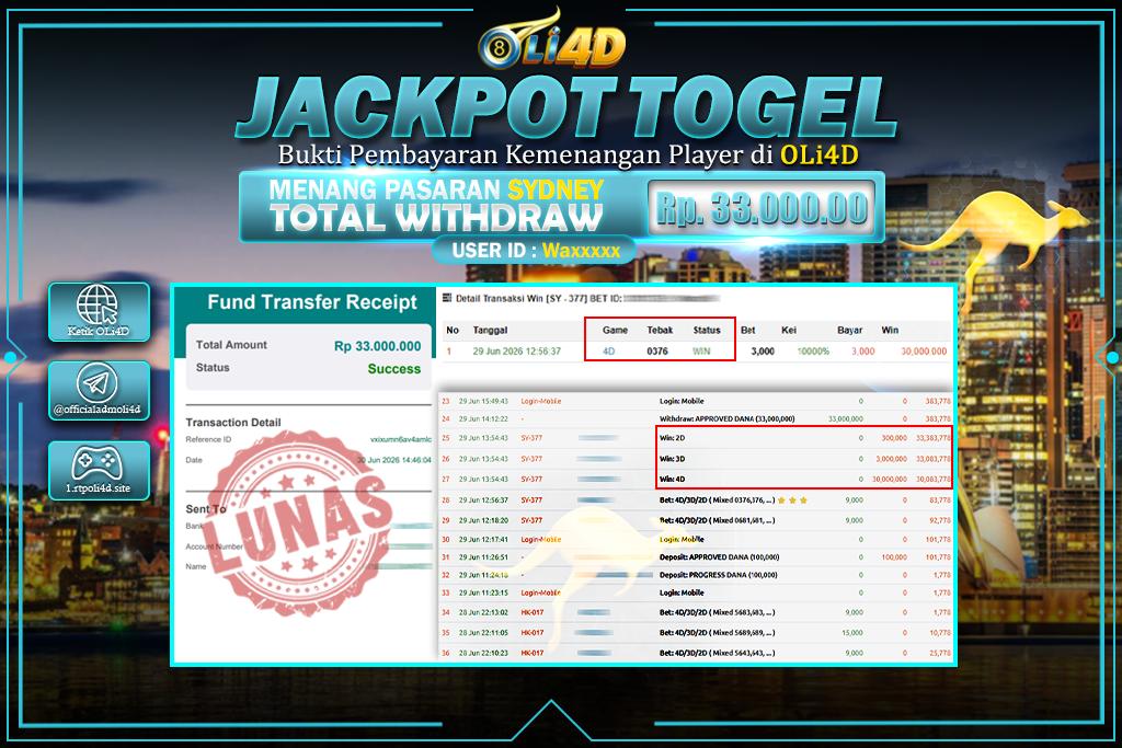 bukti jackpot 5