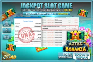 bukti jackpot